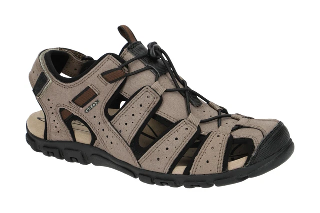 GEOX SCARPE S.STRADA Grigio Uomo Sandali U6224B 0AU50 C6088 NUOVE