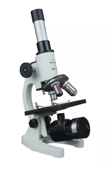 600x Etudiant École Biologie Science Composé Microscope * Lampe & Diapositives