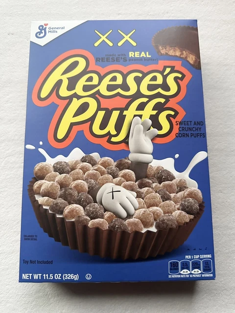 LIMITED EDITION KAWS Reeses Puffs Cereal BLUE BOX $120.00 - PicClick