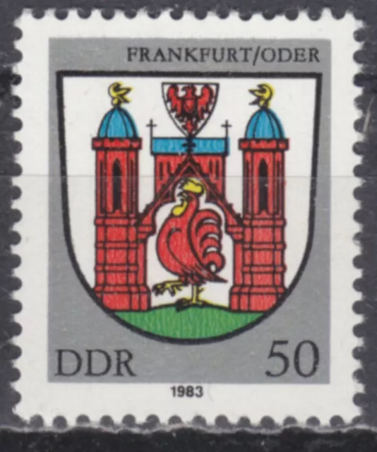 DDR Mi.-Nr. 2821 postfrisch Wappen 50 Pf. Frankfurt Oder