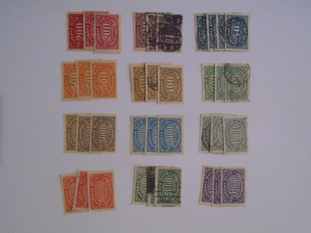 Germany Reich 1920's New Values 3 sets collection 1