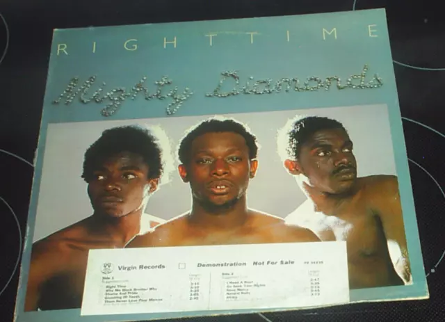 LP Vinyl - MIGHTY DIAMONDS: Right Time (1976 Virgin) Reggae Promo