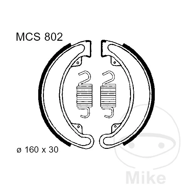 Ganasce freno a molla TRW Lucas MCS 802 HONDA