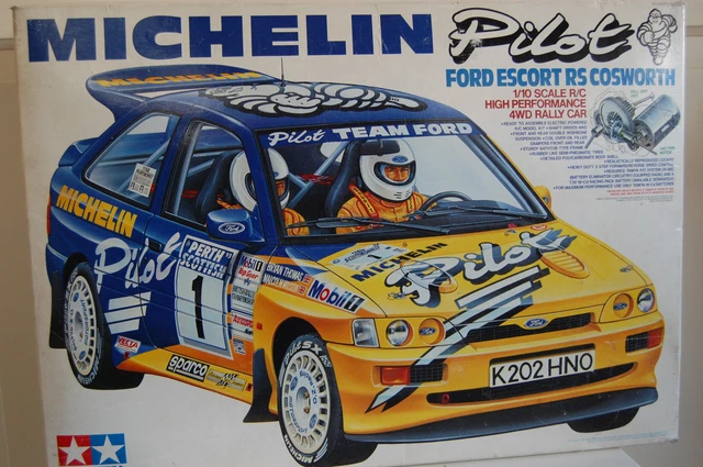 TAMIYA FORD ESCORT RS Cosworth Michelin Pilot RC -Shed Find EUR 71,21 - FR