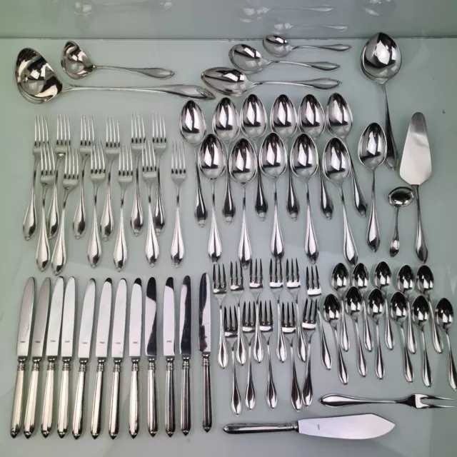 Robbe & Berkin ( R & B ) Navette 800 er Silber Besteck, 68-Teile  (230909)