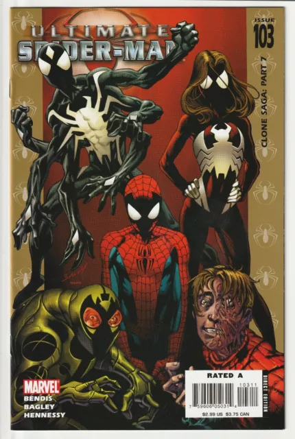 Ultimate Spider-Man #103 - Marvel 2006 - Cover by Mark Bagley [Clone Saga Pt 7]