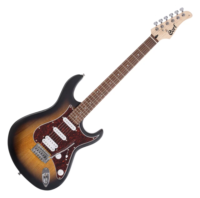 Cort G110 Open Pore Sunburst E-Gitarre Tremolo HSS Humbucker Single Coil