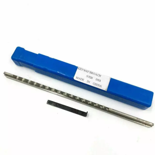 5/32" B Push Type Keyway Broach Inch Size Cutting Cutter Tool CNC Metalworking