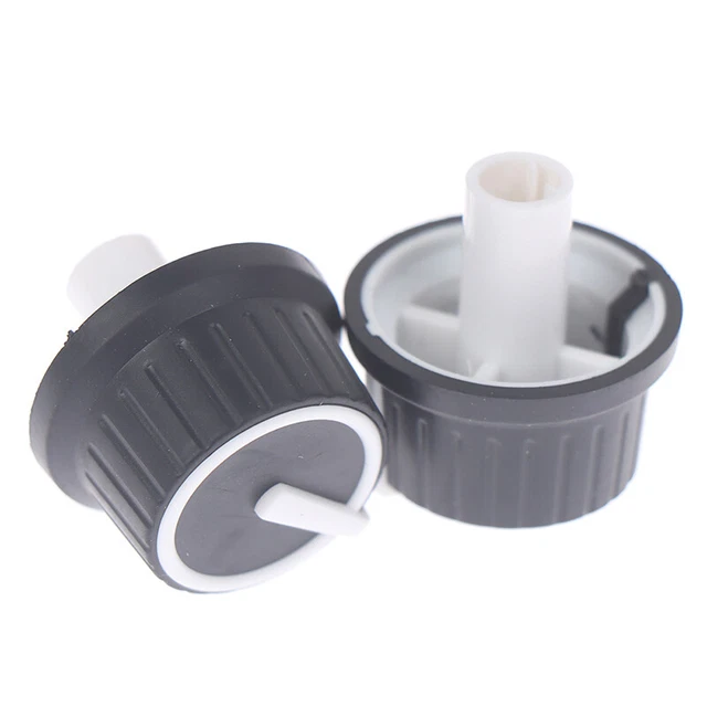 2PCS 25*25.5MM Rubber Half Shaft Knob Potentiometer Rotary Encoder Volume Swi ba