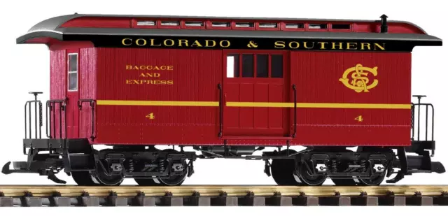 PIKO G Scale ~ New 2024 ~ Colorado & Southern (C&S) Wood Baggage Car ~ 38647