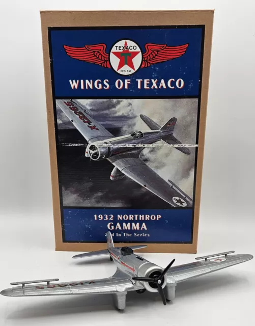 1994 ERTL Wings of Texaco 1932 Northrop GAMMA Diecast Airplane Bank
