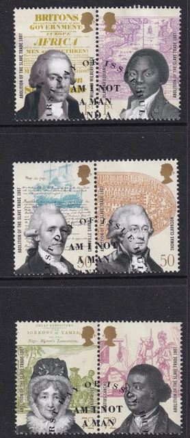 GB 2007 Abolition of the Slave Trade set SG 2728-2733 used B497