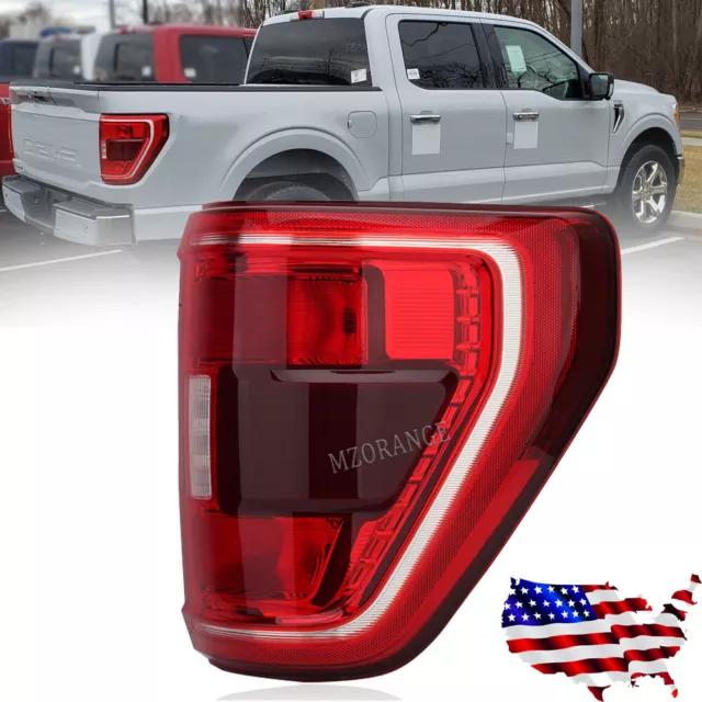 Right Passenger Tail Light Lamp W/Blind Spot For Ford F150 F-150 XLT 2021-2023