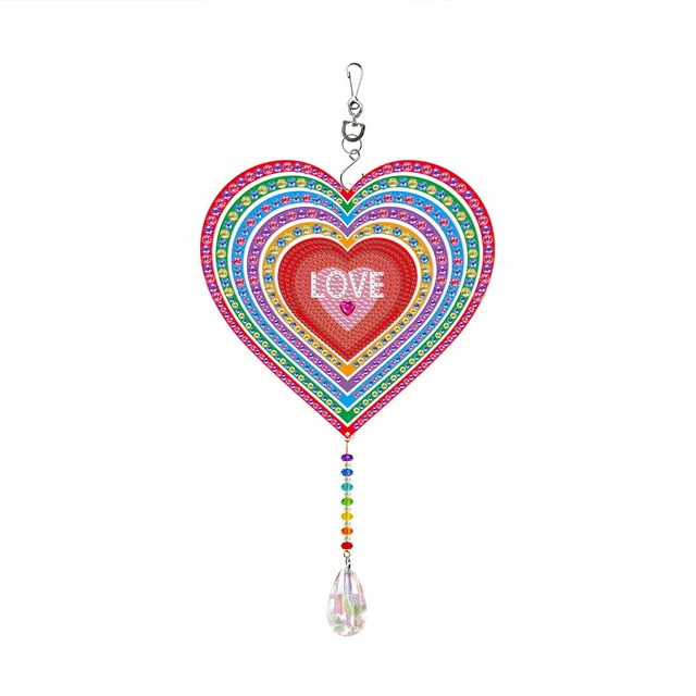 SoeHong 5D DIY Diamant DIY Malerei Drehbares Windspiel Doppelseitiges Aufhängen