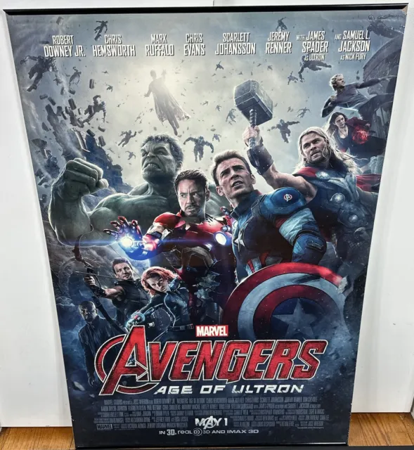 Avengers Age of Ultron 2015 Double Sided Original Movie Poster 27” x 40” Rolled