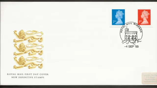 4/9/2000 1st & 2nd NVI'S -WALSALL+QUESTA SELF ADHESIVE EX BUSSINESS SHEETS FDC