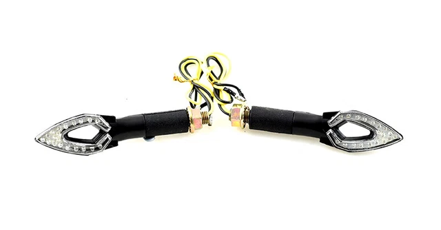 2 COPPIE FRECCE NERE INDICATOR GAMBO CORTO OMOLOGATE UNIVERS APRILIA AS - Foto 10