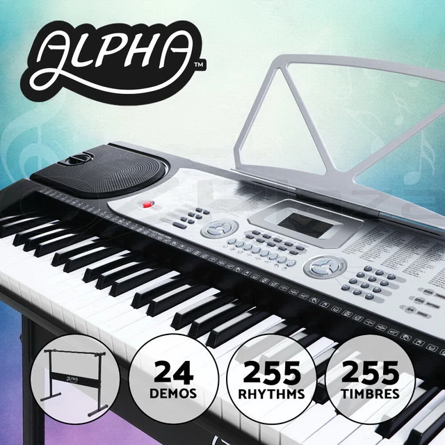 Alpha 61 key 2025 lighted electronic piano keyboard