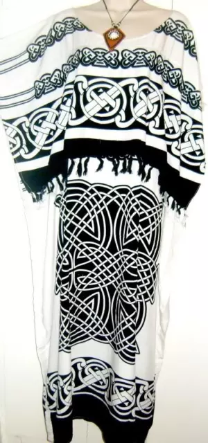 CELTIC Kaftan Caftan Dress Plus One Size Cool Soft Long Ladies Lounge wear