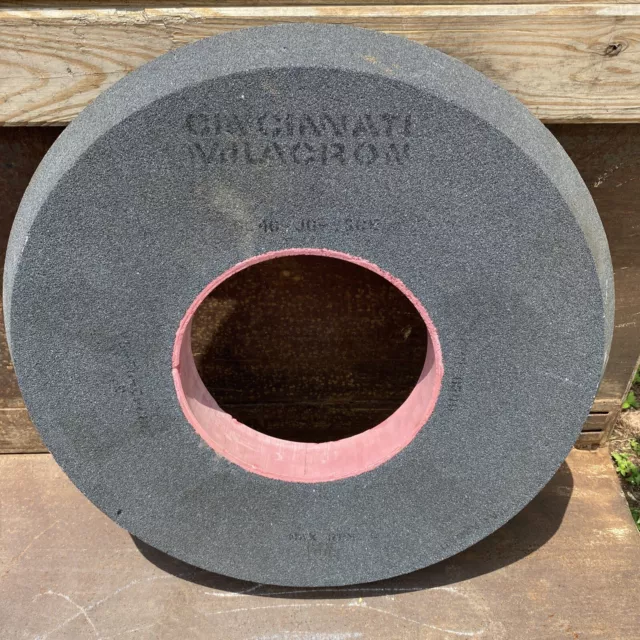CINCINNATI MILACRON GRINDING WHEEL-Beveled-30”x 12”Bore 3”Thick(33342-01-1)