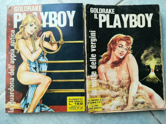 Lotto Di 2 Goldrake Il Playboy Fumetto Erotico Numero 2 E Numero 70
