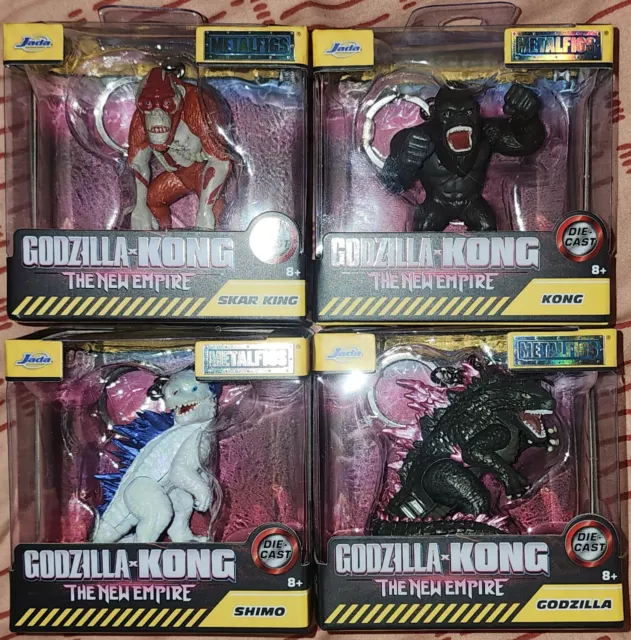 GODZILLA X KONG The New Empire NEW 2024 Jada Metalfigs COMPLETE SET OF