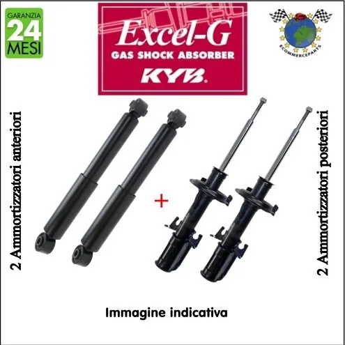 Kit Ammortizzatori Ant+Post Kyb Excel-G Per Citroen Berlingo Peugeot Partner #Bj