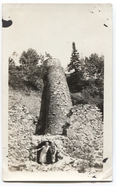 1925 Cliff Mine Ruins Phoenix Tourists Keweenaw Copper Country Michigan MI Photo