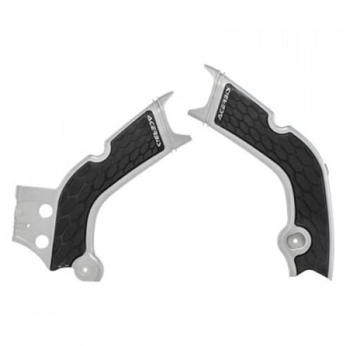 Acerbis X-Grip Frame Guards Silver/Black 2736331015