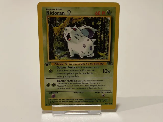 Pokémon Nidoran 57/64 Dschungel 1. Auflage (Spanisch)