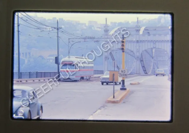 Original '71 Kodachrome Slide PAT Pittsburgh PCC Trolley 36 Shannon Drake  33Y25
