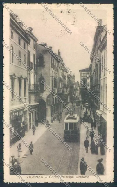Vicenza città Tram cartolina MQ2867
