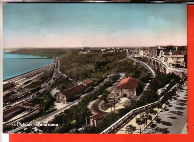 Cartolina  Ortona A Mare  Acqu Viaggiata 1958 Panorama E Porto   Occasione