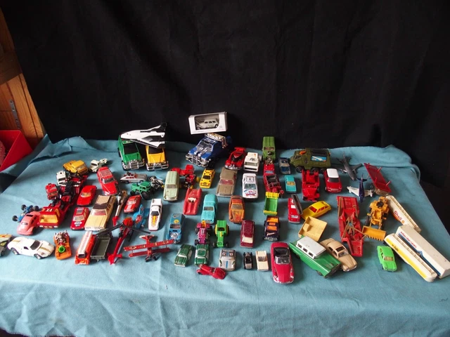 Lot De Petites Voitures Matchbox Des Années 70-80 – Époque Majorette, Norev – Occasion