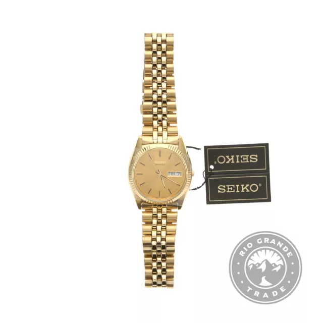 NOB SEIKO SGF206 Men`s Dress Watch in Gold Stainless Steel with Clasp  Closure EUR 220,82 - PicClick FR