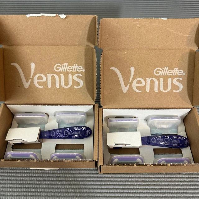 NUEVO Gillette Venus remolino extra suave afeitadoras mujer 8 cartuchos 2 asas juego