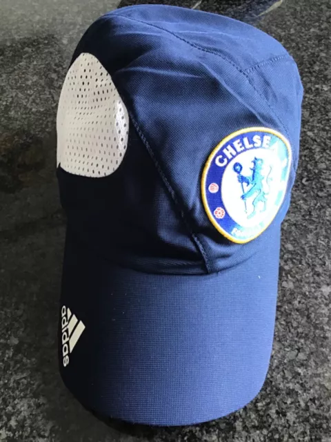Adidas Chelsea FC logo Running Baseball Cap official product Navy white OSFM