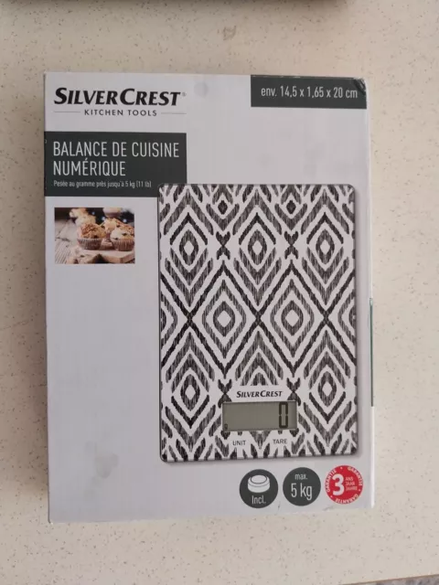 Silvercrest Digital Kitchen Scales 14,5 X 1,65 X 20 CM sans pile tbe