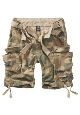 Brandit Brandit Tray Vintage da Uomo Cargo Pantaloncini Bermuda Corti US Army Ranger 