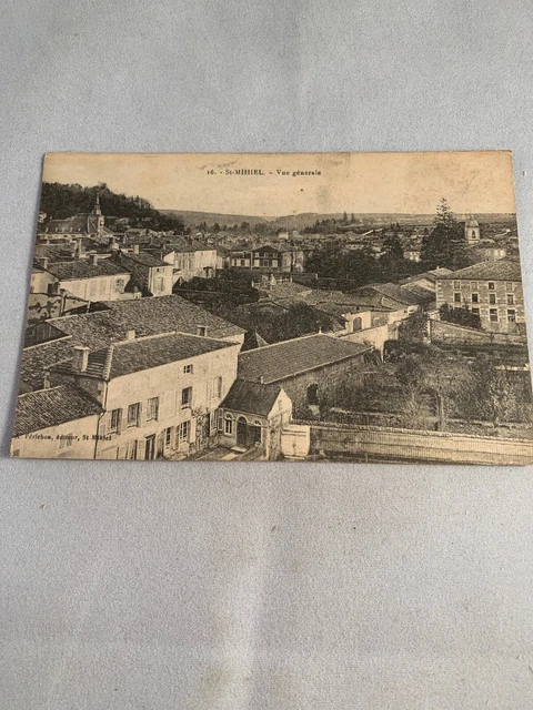 Vintage St Mihiel France Postcard Carte Postale CPA Vue Generale