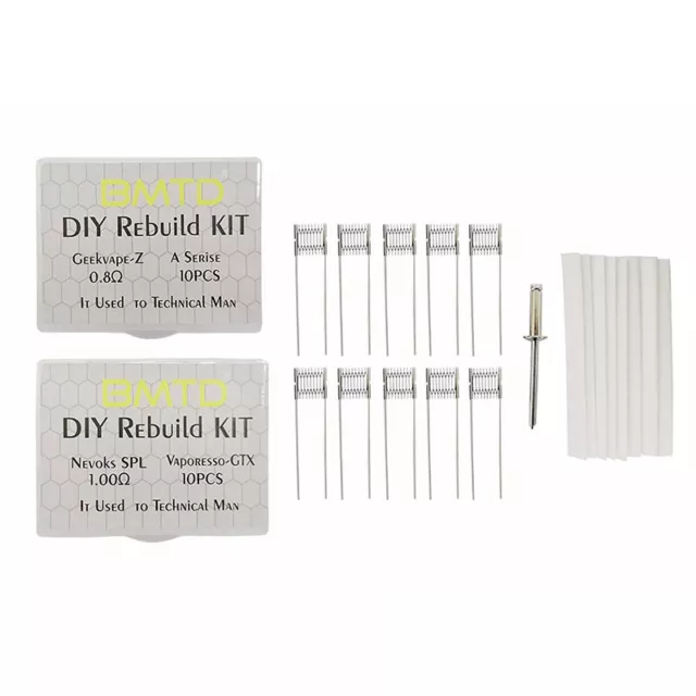 DIY Rebuilt Kit 0.8/1.0Ω Replacement Coil for GEEKvape-Z/vaperesso-gtx Mesh Coil