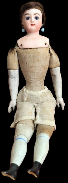 FRANÇOIS GAULTIER. POUPÉE De Porcelaine. Signé Fg. France. Xixème