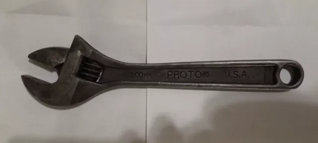 Proto 708-S Professional 8”  Adjustable Wrench  USA