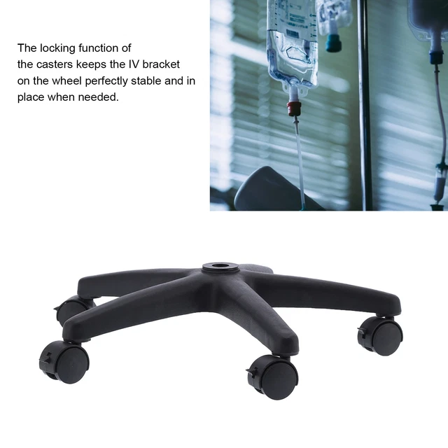 IV Pole Stand Base IV Bag Holder Infusion Pole Stand With Brake IV Pole Accessor