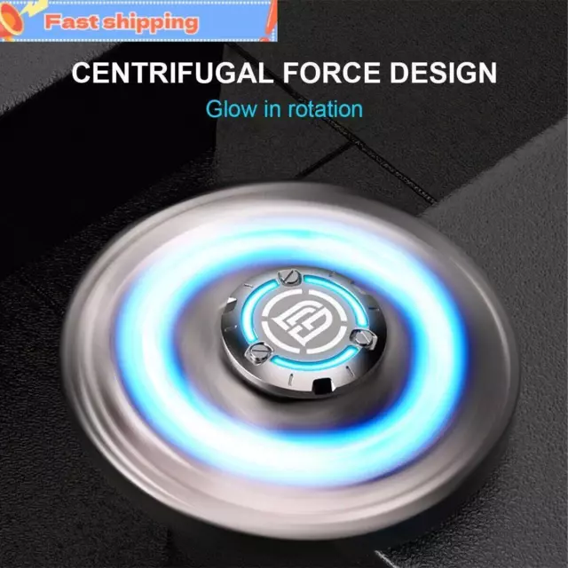 Fidget Spinner Stress Relief Toys Luminous Glow Finger Metal Gifts