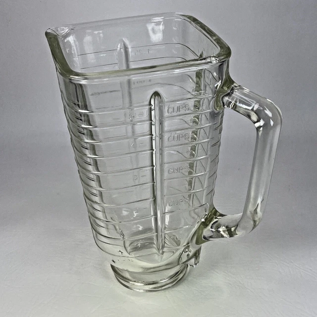 5 Cup Square Top Glass Jar Replacement Part, Fits Oster & Osterizer Blenders