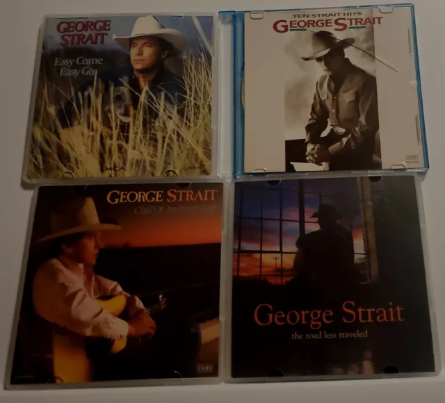 Lot 4 George Strait CDs Easy Come Chill Early Fall Road Less Traveled 10 Strait