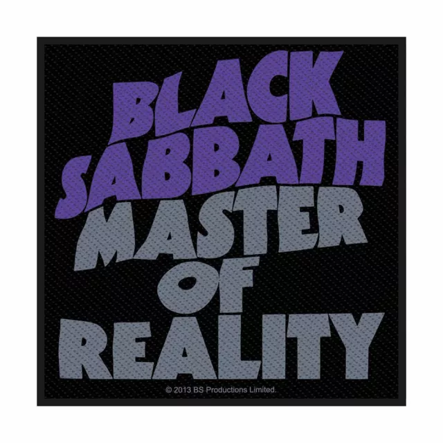 Schwarz Sabbath - Master Von Reality - Gewebt Patch - Brandneu - SPR2708