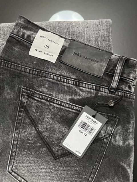 John Varvatos Collection Luxury Mens Jeans - Grey Mist - $248 NWT