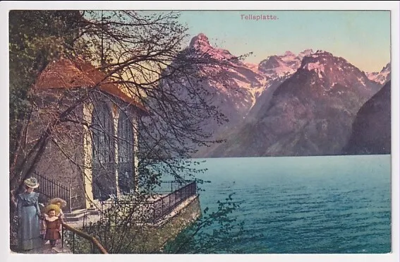 AK Tellsplatte Tellskapelle Tell Sisikon Vierwaldstättersee Vitznau Pension 1911